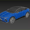 Blue Modern Sporty SUV With Black Roof And Stylish Wheels Design