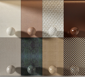 Leather upholstery leather wall panel 3d model