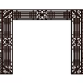 New Chinese style carved flower lattice screen partition 3d model