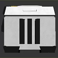 Practical Household Storage Box With Green Stripes Lock Clasp And Ventilation Slots