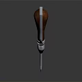 Sturdy Hardware Tool With Wooden Handle And Metal Tip For Various DIY Projects