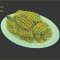 Crispy Golden Waffle Fries Perfectly Cooked Served on White Plate Appetizing Snack