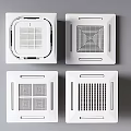 ceiling type central air conditioning 3d model