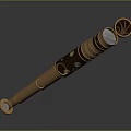 Brass And Leather Commercial Equipment Handheld Tool With Vintage Professional Design