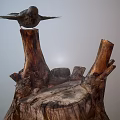 Modern sparrow tree root 3d model