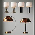 Modern Table Lamp Combination Bedside Metal Table Lampshade Table Lamp Floor Table Lamp Living Room Bedroom Table Lamp Simple Fashion Table Lamp 3d model