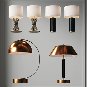 Modern Table Lamp Combination Bedside Metal Table Lampshade Table Lamp Floor Table Lamp Living Room Bedroom Table Lamp Simple Fashion Table Lamp 3d model