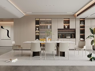 Modern Restaurant 3d model