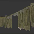 Ancient Moss Covered Stone Structure With Weathered Walls And Historical Ruins