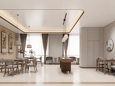 Modern Hospital Outpatient Clinic With Spacious Waiting Area And Comfortable Seats 3d model