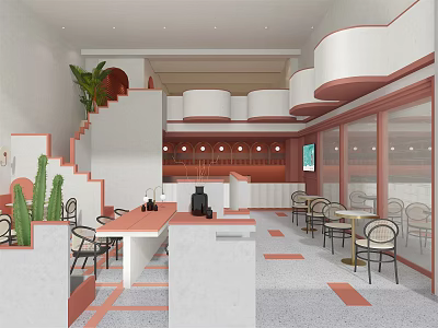 Modern Sweet Shop 3d model