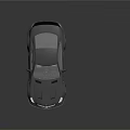 Gray Mercedes Sports Car With Streamlined Body Large Wheels And 3D Rendering