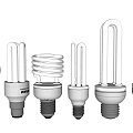 Assorted Light Bulbs With Different Shapes Sizes And Designs For Home Use 3d model
