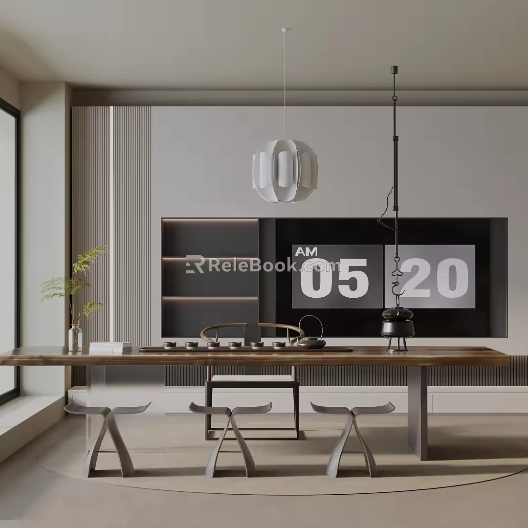 Modern table combination 3d model