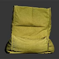 Comfortable Yellow Bean Bag Chair With Soft Fabric For Cozy Seating