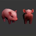 Cute Pink Piglet Stuffed Toys As Adorable Decorative Animal Figures