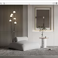 Modern Lazy Sofa Lazy Sofa Corner Combination 3d model