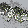 Modern Aerial View Planning 3d model