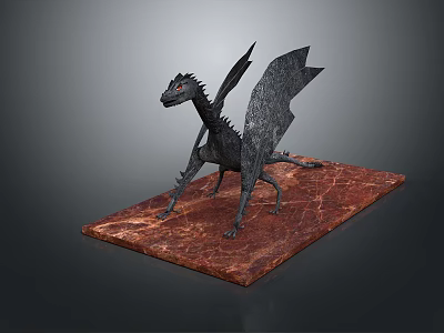 Monster Flying Monster Mountain Essence Alien Monster Alien Monster Warrior 3d model