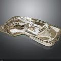Shiny Silver Metal Vehicle Component With Detailed Structure And Holes