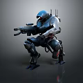 Mech Warrior Mech Soldier Machine Battlearm Mechanical Battlearm Machine Fighter Robot 3d model