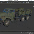 Old Green Rusty Vintage Truck With Weathered Body And Large Cargo Bed