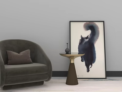 Modern Single Sofa 3d model