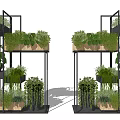 Layered Plant Shelves With Various Green Plants And Hanging Vines For Indoor Garden Decor