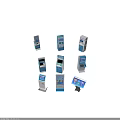 Smart Self Service Kiosk Machines With Digital Screens And Multiple Designs 3d model