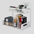 Bathroom Wall Cabinet Double Layer Black Metal Storage With Toiletries Towel Essentials