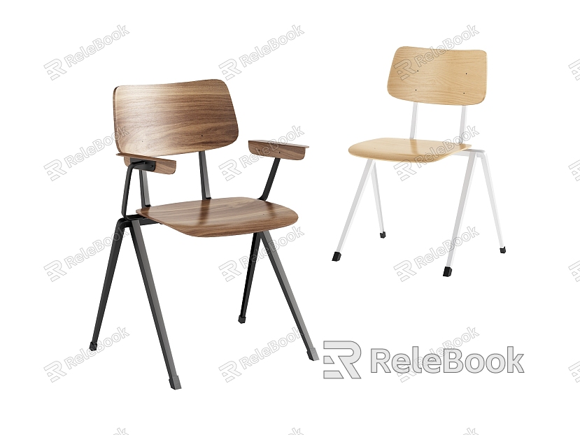 Dining chair combination simple fashion elegant solid wood model