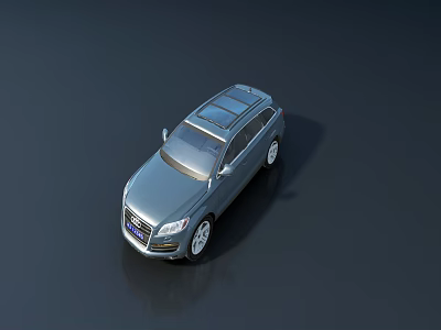 Gray Modern SUV Car With Sunroof Alloy Wheels And Sleek Exterior Design 3d model