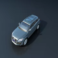 Gray Modern SUV Car With Sunroof Alloy Wheels And Sleek Exterior Design