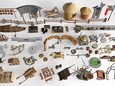 Modern Farm Tools Sits Farming Sits Country Sits 3d model