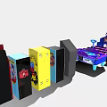 Modern game arcade 3d model