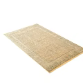 Classic Square Rug With Intricate Beige Patterns And Decorative Border Design 3d model