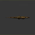 Brown Striped Tyrannosaurus Rex With Open Mouth Sharp Teeth And Red Tongue On Gray Background