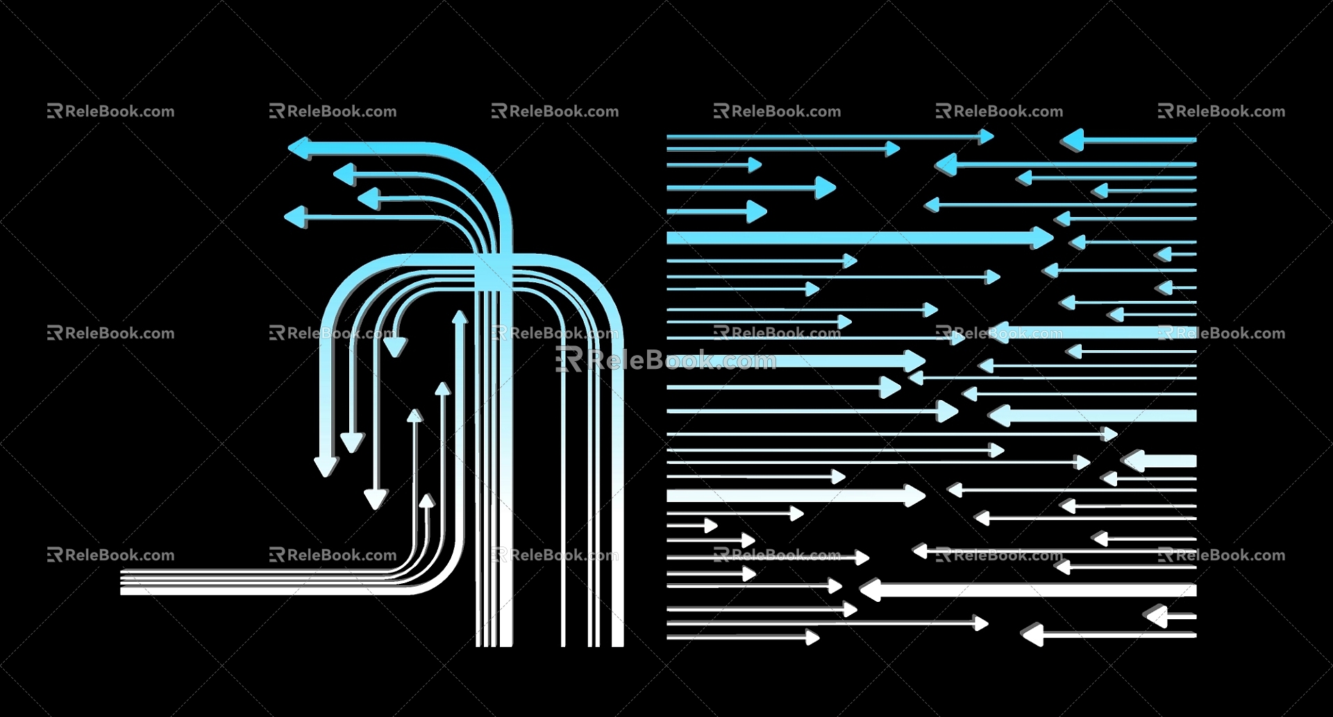 Analysis Chart Symbol Arrow 3d model