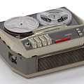 Retro tape recorder projector 3d model