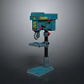Blue Industrial Drill Press Hardware Tool With Stable Base And Durable Metal Construction