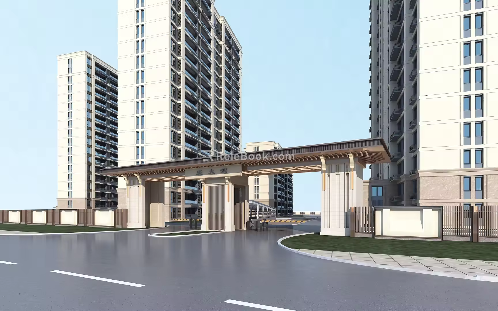 Modern Gate 3d model