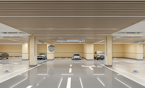 Modern Garage 3d model