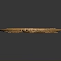 Ancient Golden Weapon With Circular Shape Intricate Carvings And Decorative Patterns