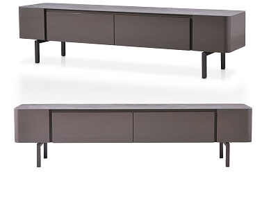 Gray TV cabinet model