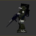 Mecha Warrior Mecha Soldier Machine Armor Mechanical Armor 3d model