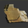 Rock Block Rock Block Rock Specimen Boulder Big Stone Block Rock Stratum Rock Stratum Rock Stratum Rock 3d model