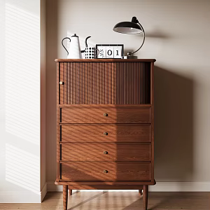 Middle Style Side Cabinet 3d model