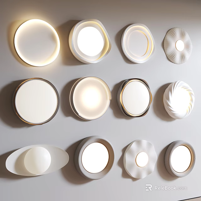 Stylish Ceiling Lights With Different Designs And Shapes For Home 3d model