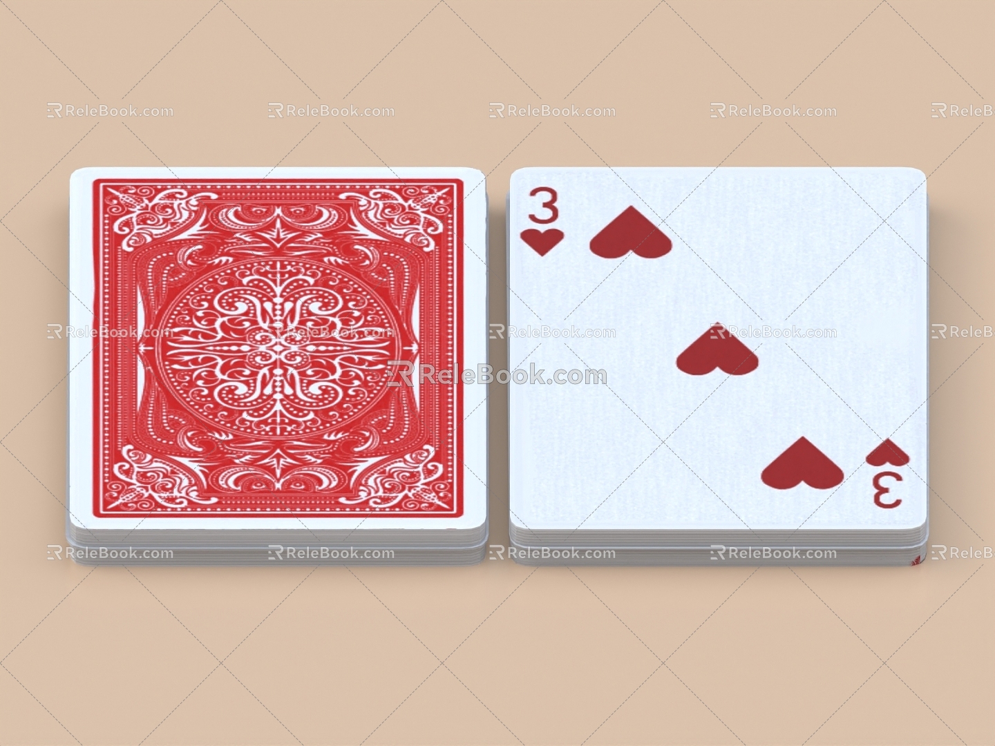 poker playing cards chess cards magic cards 3d model