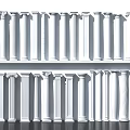 Various Design Styles of Classic White Roman Columns Decorative Collection